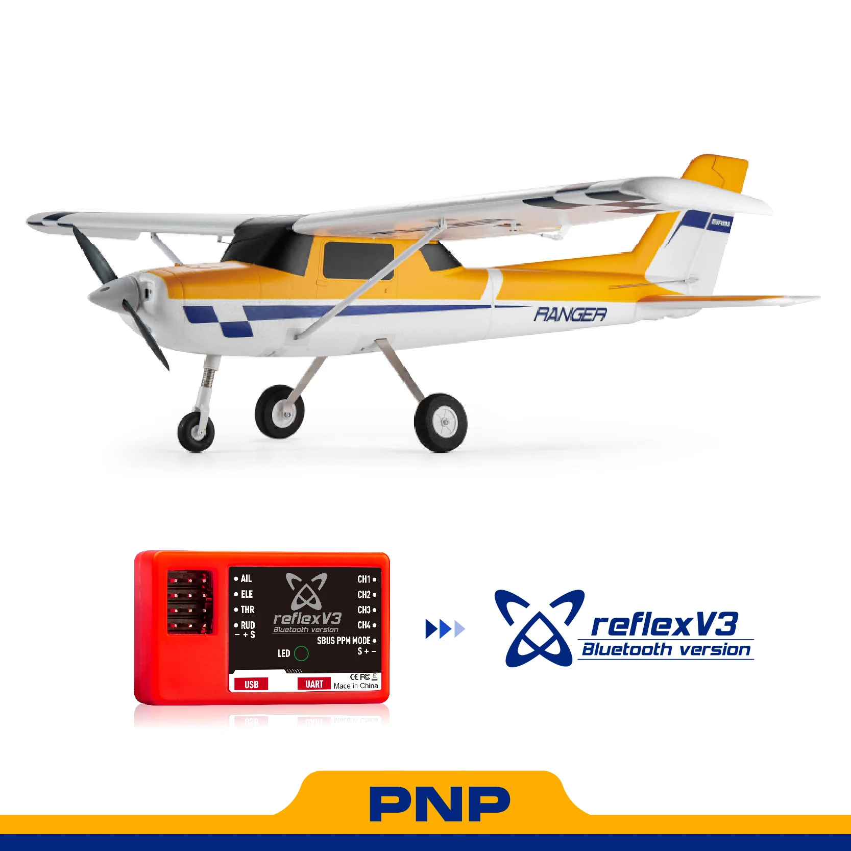 FMS1220mmRangerEPV2WithReflexV3PNPYellow